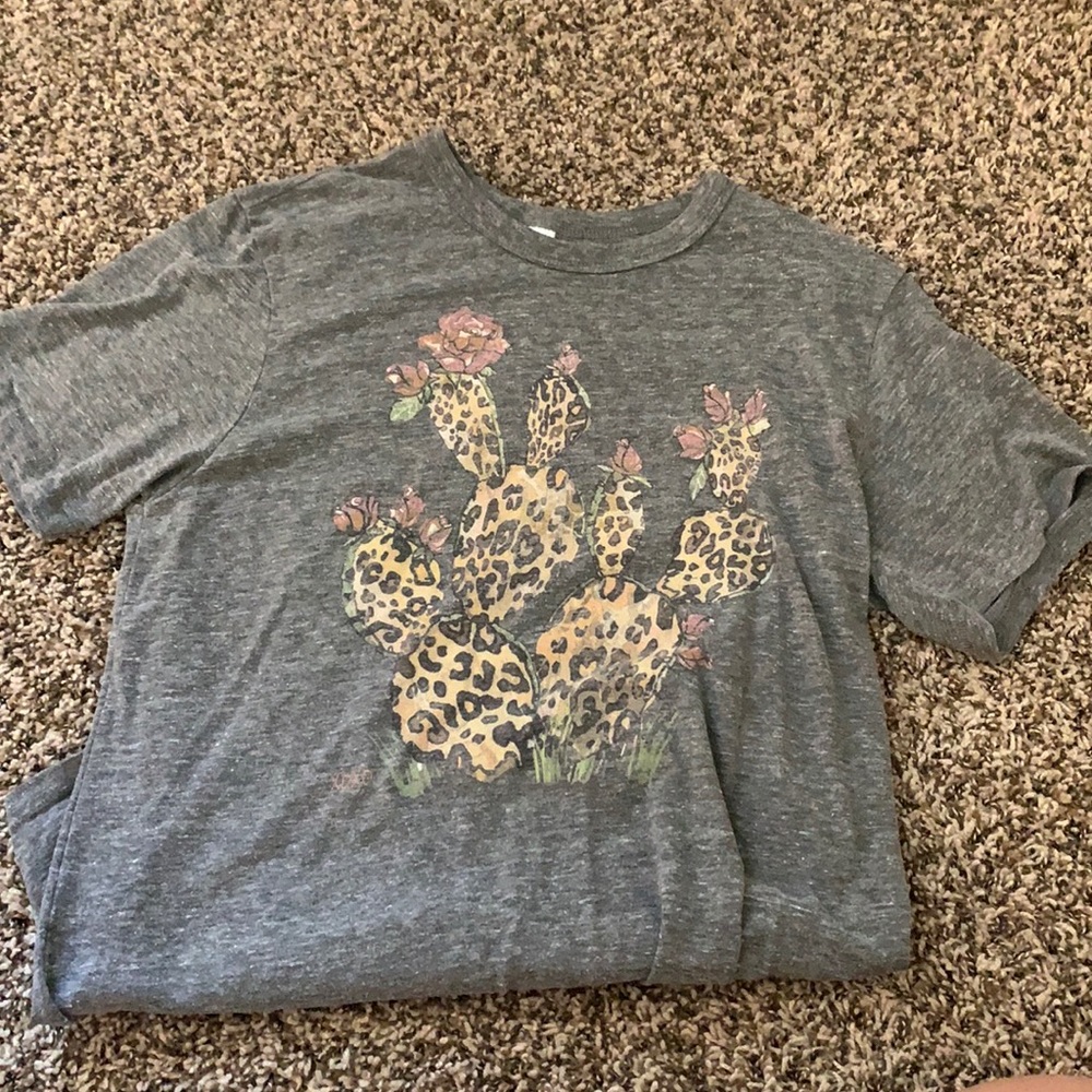 Cheetah cactus shirt